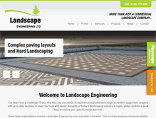 Tablet Screenshot of landscapeengineering.co.uk